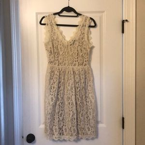 Greylin lace overlay dress